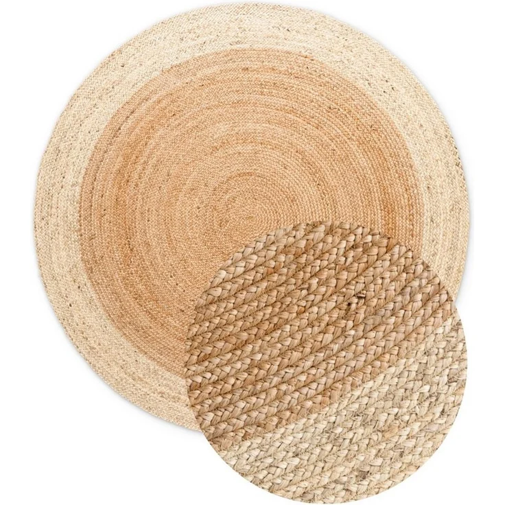 HANSE Home Teppich Looma Juteteppich, rund, Höhe: 9 mm, 100% Jutefaser, Natur, Wohnzimmer, Esszimmer, Flur, Boho, Skandi – Bild 2