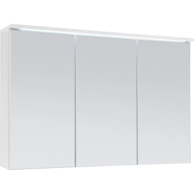 Spiegelschrank TWO Spiegel Badezimmerspiegel in weiß inkl. LED 100 cm