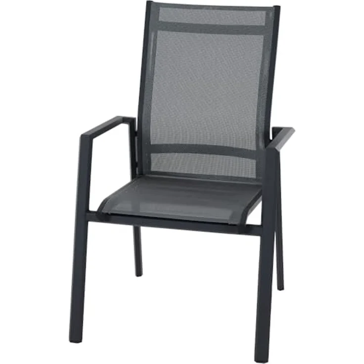 Tauro St. Sessel, m-anth Alu,Textilbez. royal-grey – Bild 1