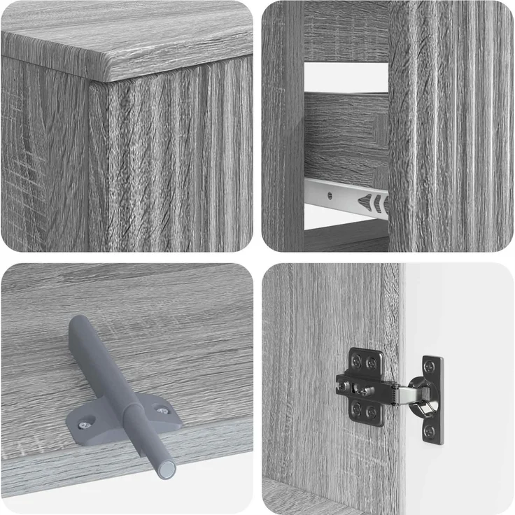 vidaXL 3-teiliges Badezimmer-Schranksystem ARNHEM Holzwerkstoff 3417852 – Bild 6