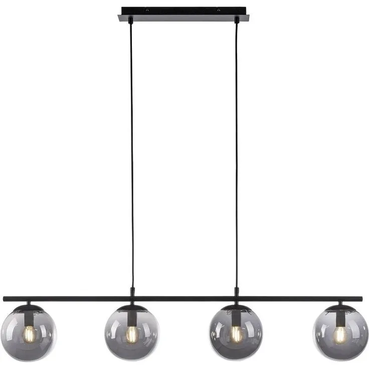 Leuchten Direkt 14604-18 BIG WIDOW Pendelleuchte 4-flammig Schwarz