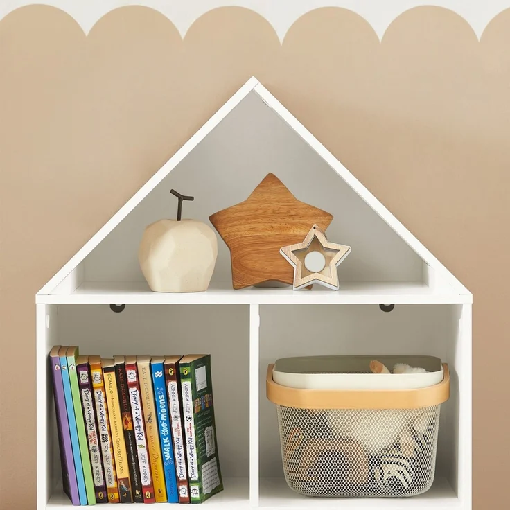 SoBuy KMB58-W Kinderregal, MDF, Lackiert, Weiß, 60 x 103 x 30 cm – Bild 7