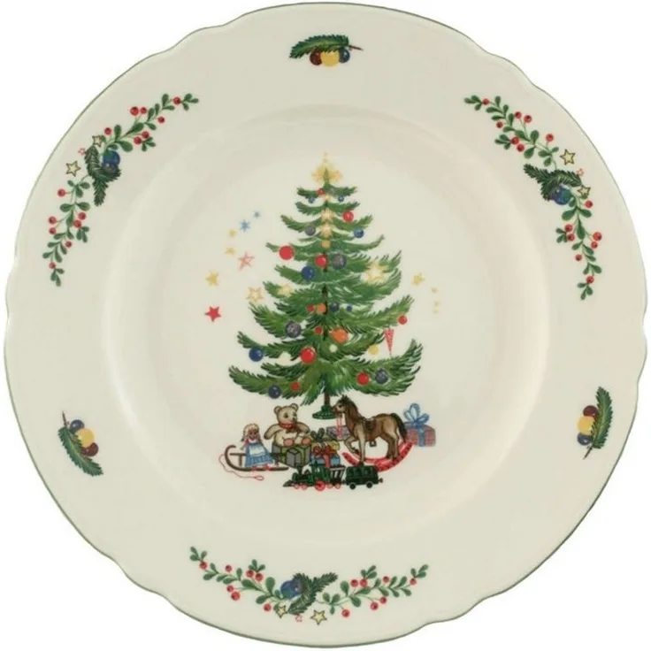 Speiseteller rund 25 cm Marieluise Weihnachten Seltmann Weiden Speiseteller - MikrowelleBackofen geeignet, Spülmaschinenfest
