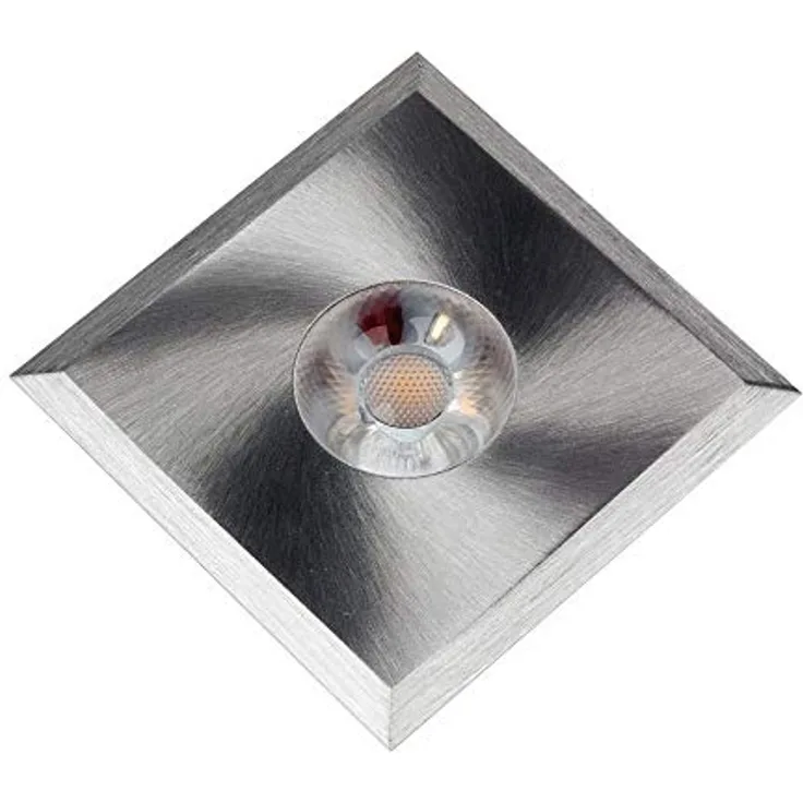 Heitronic 23376 LED Einbaustrahler Austin quadratisch starr Aluminium