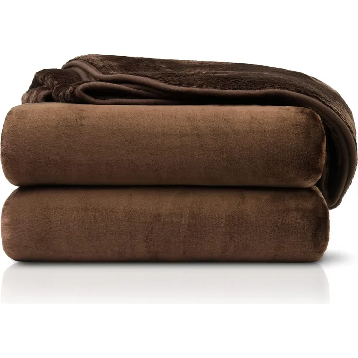 Amago - Kuscheldecke, Cashmere-Feeling, 220x240 cm - Schoko