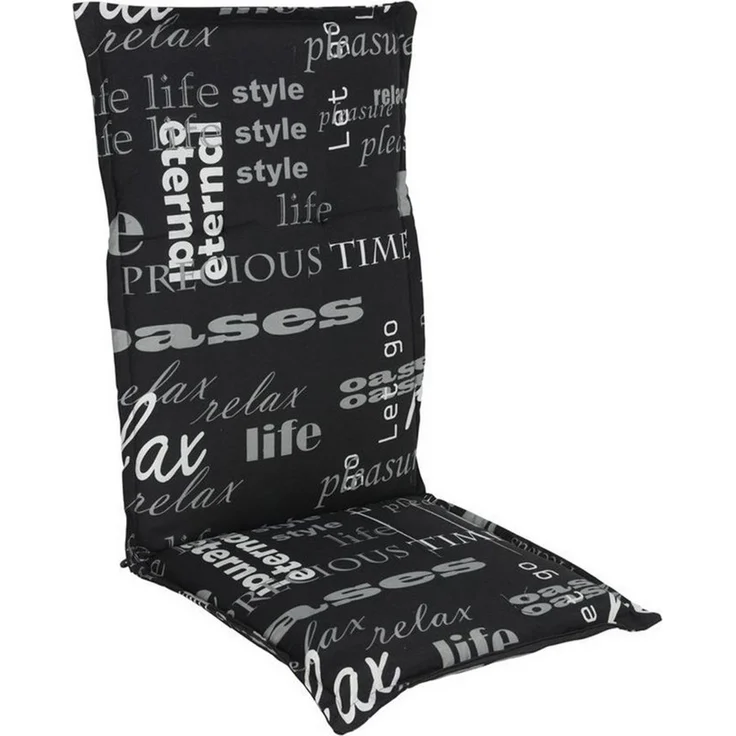 Spetebo Hochlehnerauflage Universal Hochlehner Auflage 123 cm, (Packung, 1 St, 1 Auflage), Polsterauflage für Hochlehner Gartenstühle – Bild 1