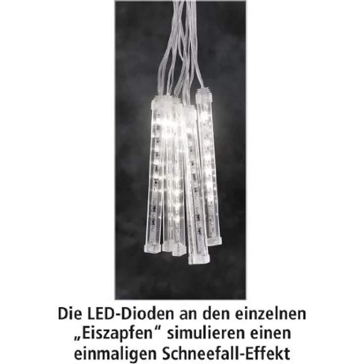KONSTSMIDE LED-Lichterkette 2765-103 LED Leuchtstäbe Lichtervorhang Schneefalleffekt 60er außen – Bild 2