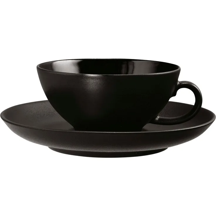 Seltmann Weiden Tasse Liberty - Velvet Black, 1-tlg, Porzellan, Teeobertasse klein 0,14 l