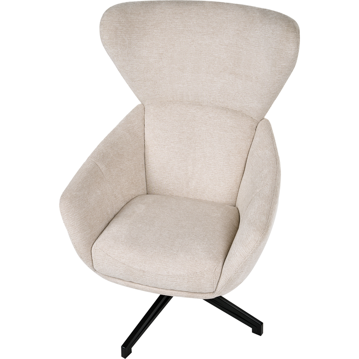 Drehsessel DALEN Stoff Hellbeige – Bild 6