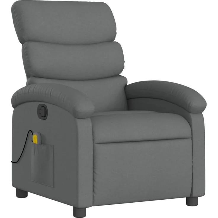 vidaXL Massage-Relaxsessel, Stoff, Dunkelgrau 3205810 – Bild 2