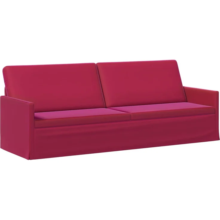 vidaXL Sofa-Set 2 pcs Weinrot Samt (V) 3433234 – Bild 3