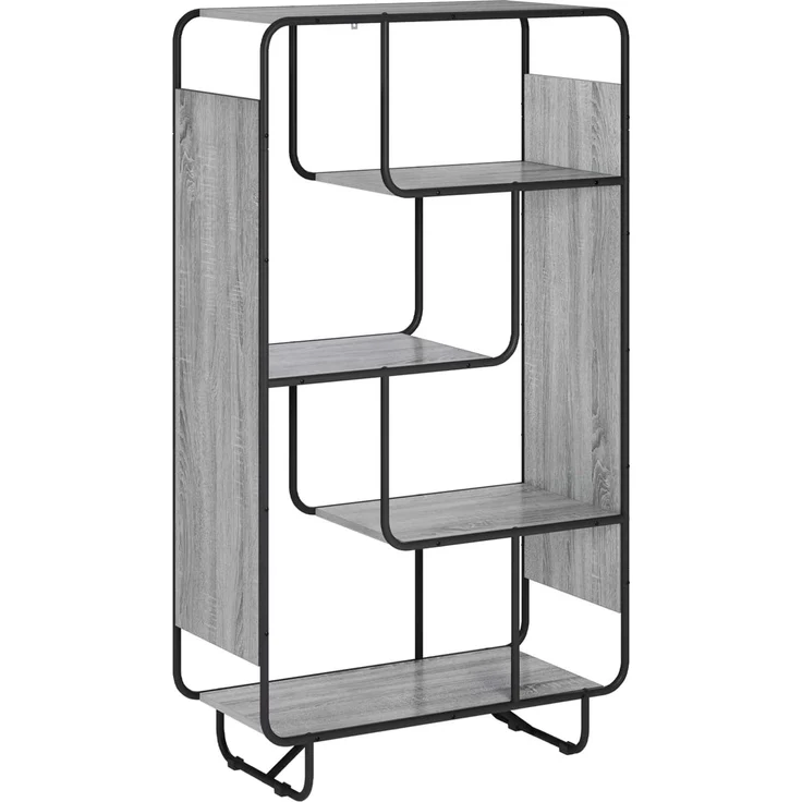 vidaXL Highboard Sonoma-Grau 80 x 37.5 x 144 cm Holzwerkstoff 8007939 – Bild 2