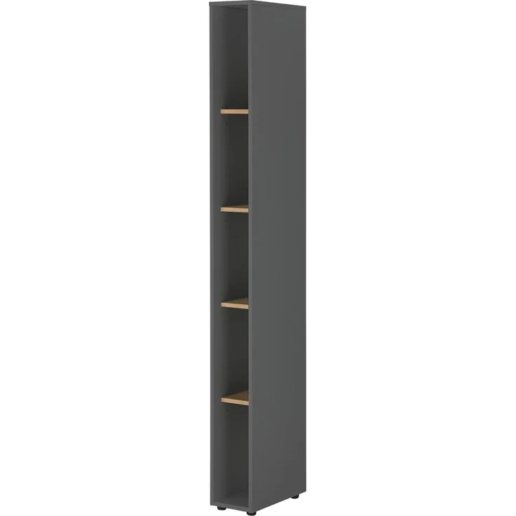 Büromöbel Set Center in grau matt und Eiche Wotan 213 cm – Bild 9