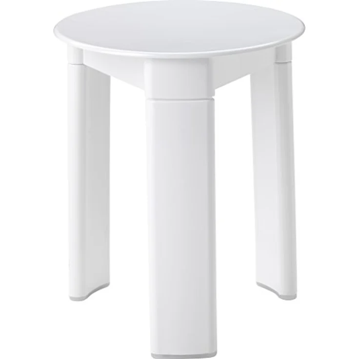 Gedy Trio Hocker, Badhocker aus ABS in Weiß 2072, einfacher Einbau – Bild 1