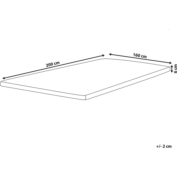 'Comfy' Matratzen-Topper, Memory Foam, 160x200 cm – Bild 2