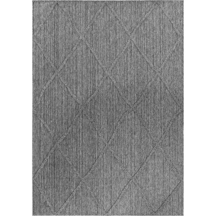 Outdoor Teppich Piero rechteckig - 120x170 cm - Grau