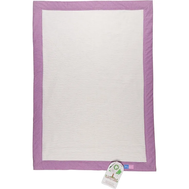 Robert Osswald 1. 10. 1. 1. 1. 1. 1-K05-14 Kuscheldecke mit Karorahmen - 100x75 cm, rosa