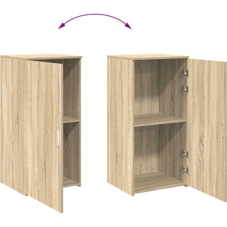vidaXL Lagerschrank Sonoma-Eiche 50x45x103,5 cm Holzwerkstoff 859044 – Bild 7