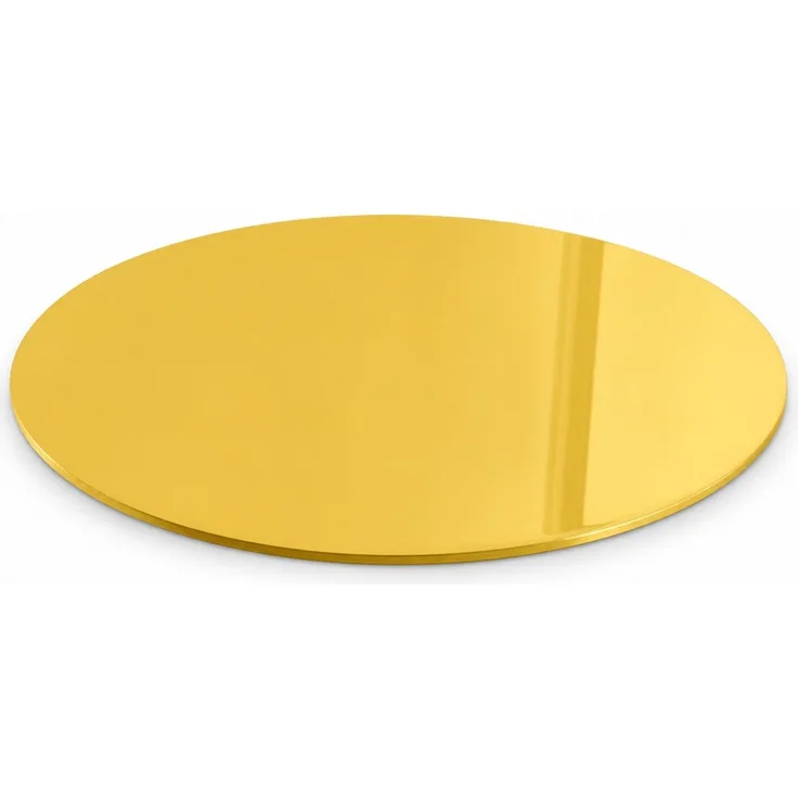 Runder selbstklebender Acrylspiegel als Wanddekoration in Gold, 10er Set, Ø 5 cm