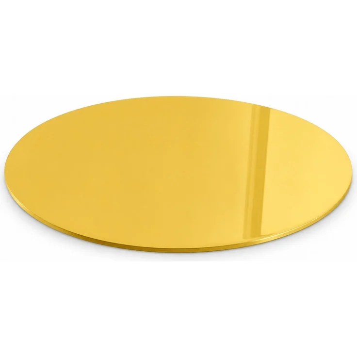 Runder selbstklebender Acrylspiegel als Wanddekoration in Gold, 10er Set, Ø 5 cm – Bild 1
