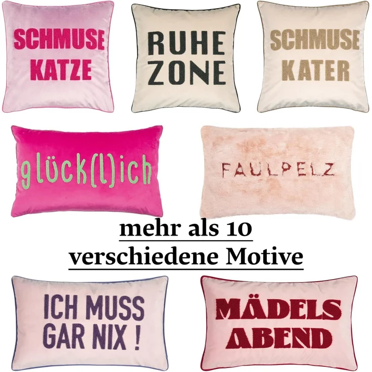 pad home Kissenhülle Kissenbezug verschiedene Motive – Bild 4