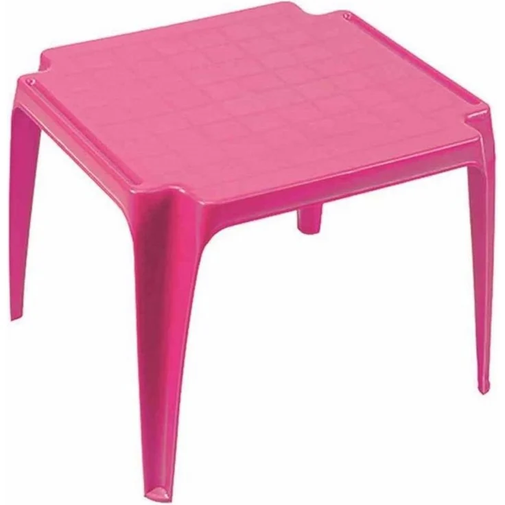Progarden Kinder-Stapeltisch 50x50 cm, Höhe 44 cm, quadratisch, pink – Bild 1