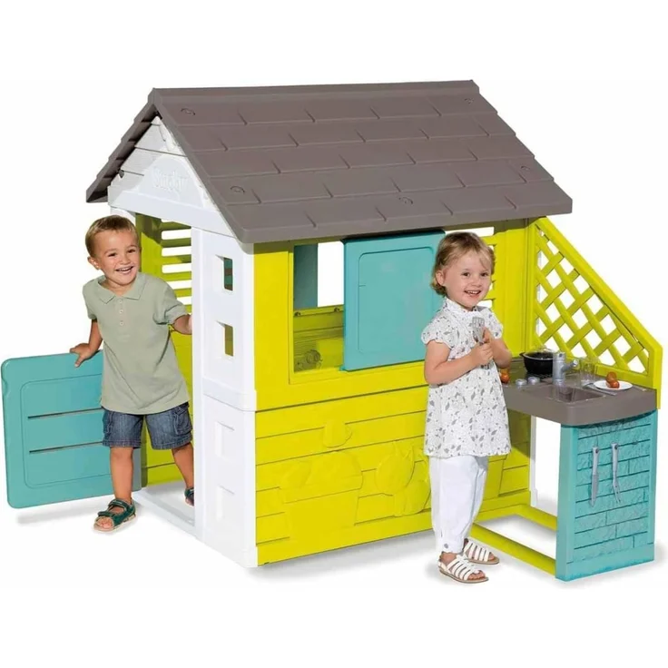 Smoby 'Pretty Spielhaus mit Sommerküche, ab 2 Jahren, 145 x 127 x 110 cm