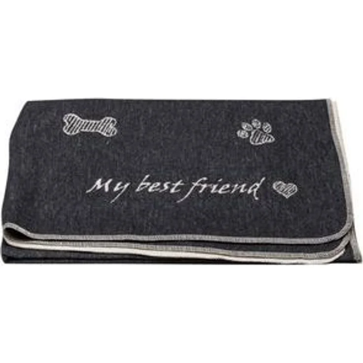 DAVID FUSSENEGGER Tierdecke Hundedecke 'my best friend/Knochen allover' – Bild 5