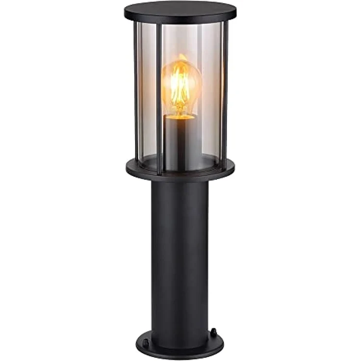 Stehleuchte Gartenlampe, Edelstahl, schwarz, IP54, H 45 cm – Bild 1