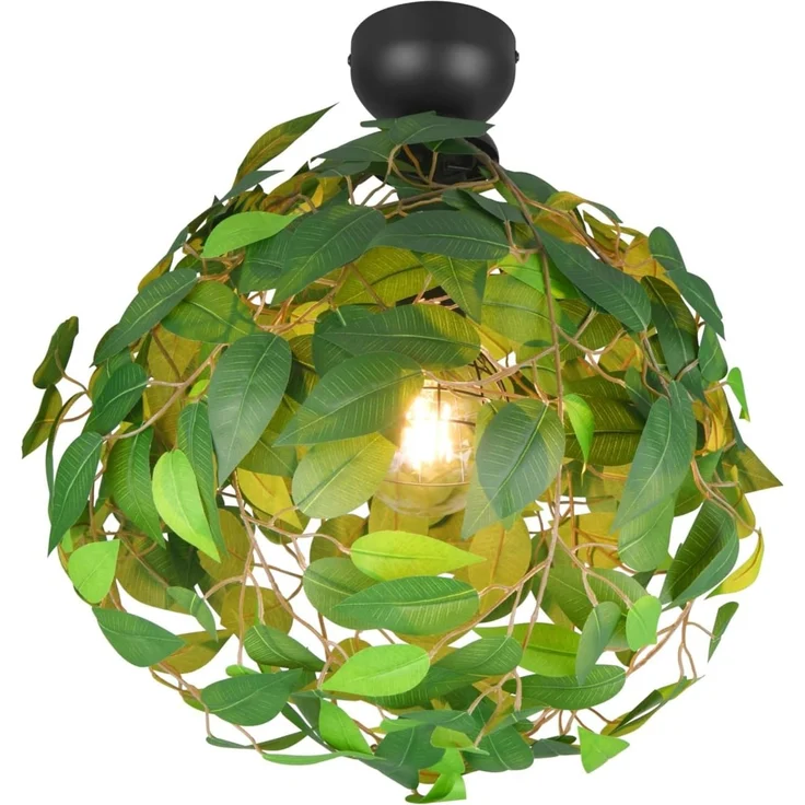 lightling Deckenleuchte Lea, ohne Leuchtmittel, IP20 Indoor, Stoffschirm, Ø 38 cm – Bild 1