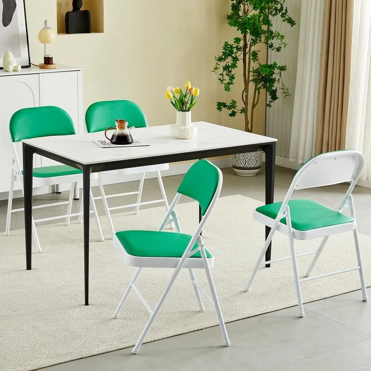 MCC direct Klappstuhl Kunstleder Klappstuhl gepolstert im 1er, 2er, 4er und 6er Set (4 St)