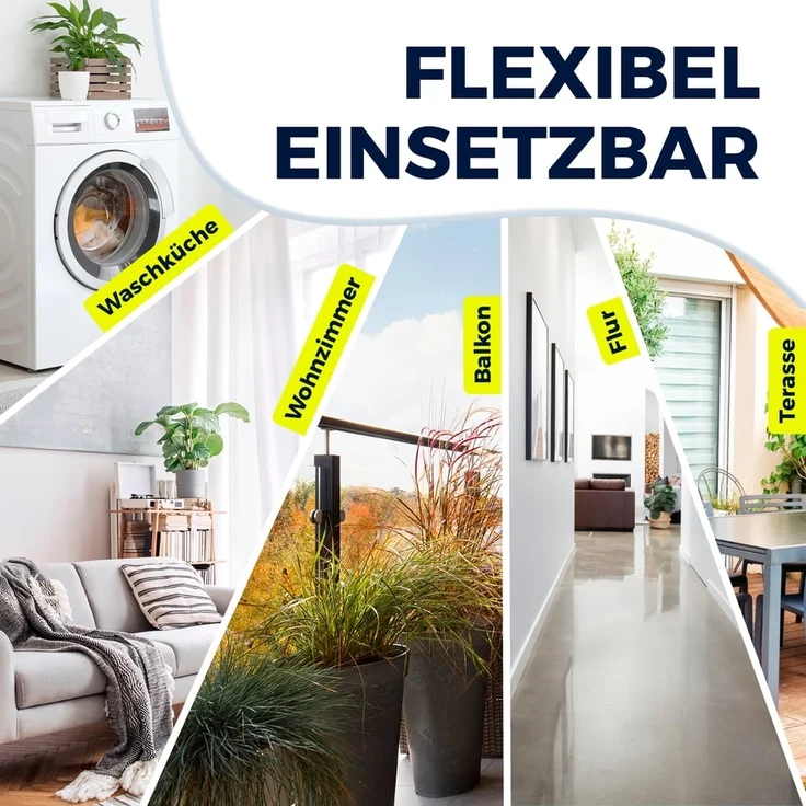 EASYmaxx Wäscheständer XXL ausziehbar bis 260 cm, Standtrockner mit Rollen, Kleidung platzsparend aufhängen klappbar Wäsche trocknen – Bild 8