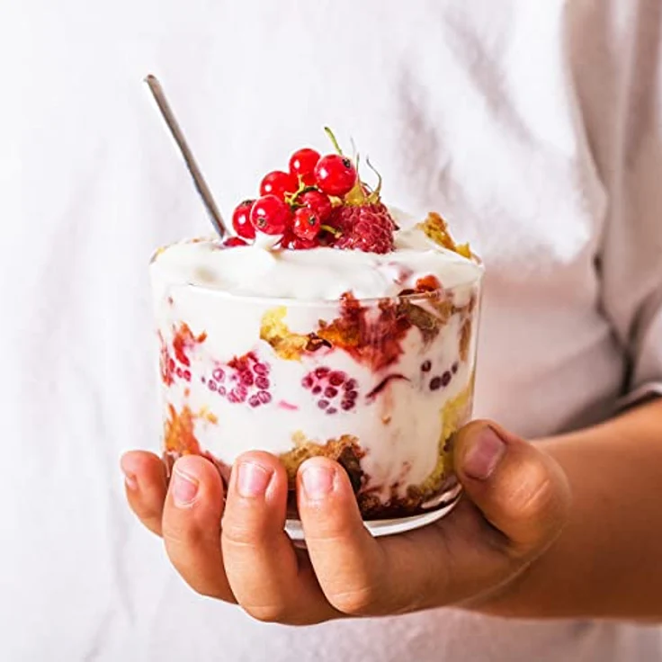KONZEPT Dessertschale 6/12er Set Dessertgläser 150ml, transparente Dessertschalen aus Glas, (Set, 6-tlg), für Tiramisu, Panna Cotta, Eis, Pudding, Joghurt-Müsli – Bild 5
