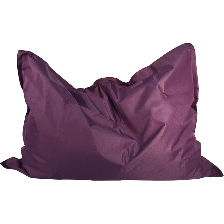 Kinzler S-10119/50 Riesensitzsack, ca. 100x140 cm, Sitzsack Outdoor Indoor, in vielen verschiedenen Farben, mit Innensack, brombeer