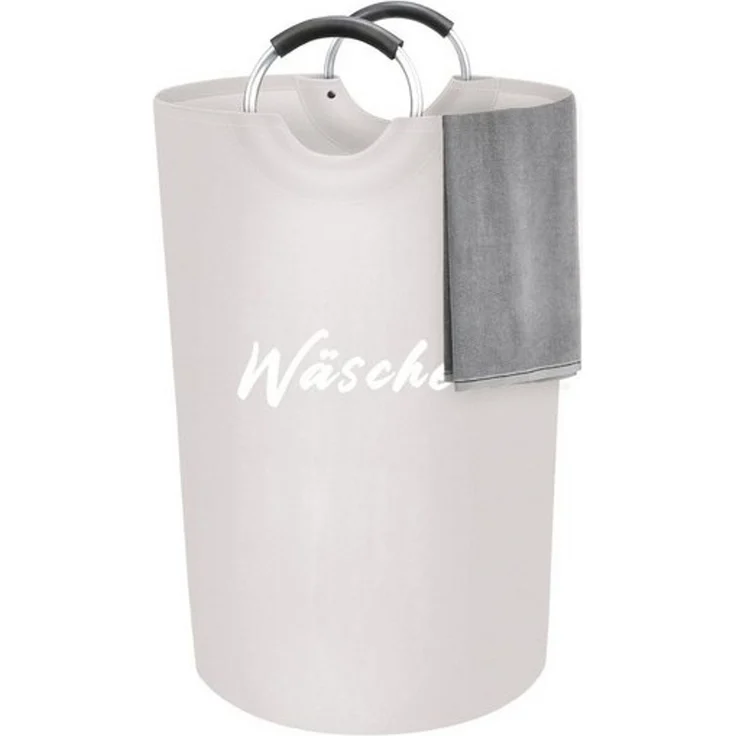 hausleben Wäschekorb mit Aluminiumgriffen (1 St), faltbar mit wasserabweisender PE-Beschichtung – Bild 4