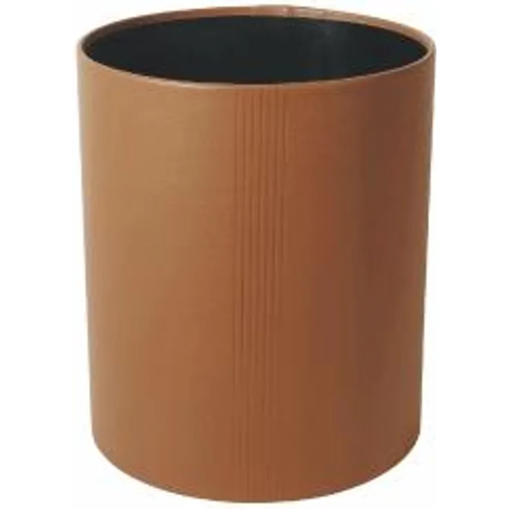 Läufer Papierkorb La Linea Leder terrakotta