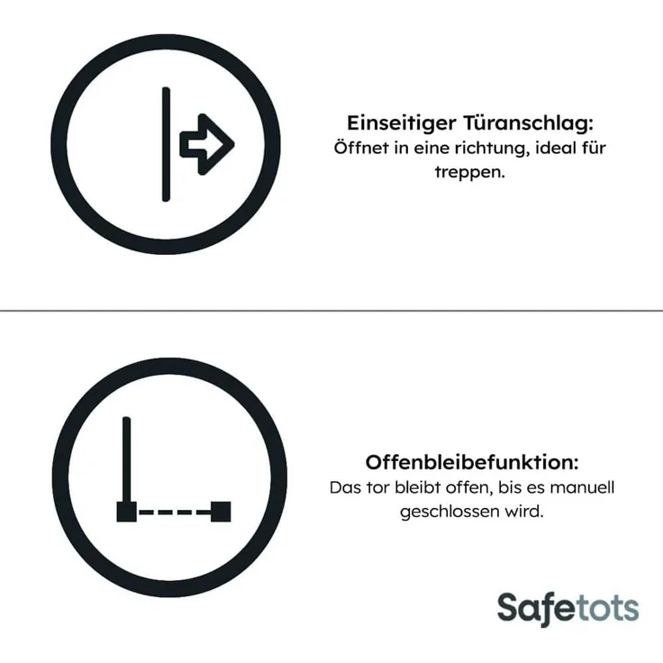 Bettacare Haustiergitter mit Verriegelbarer Katzenklappe, 68.5cm - 75cm, Schiefergrau, 104cm in der Höhe, Extra Hohes Haustier Sicherheitsgitter mit Katzenklappe, Einfache Installation – Bild 5
