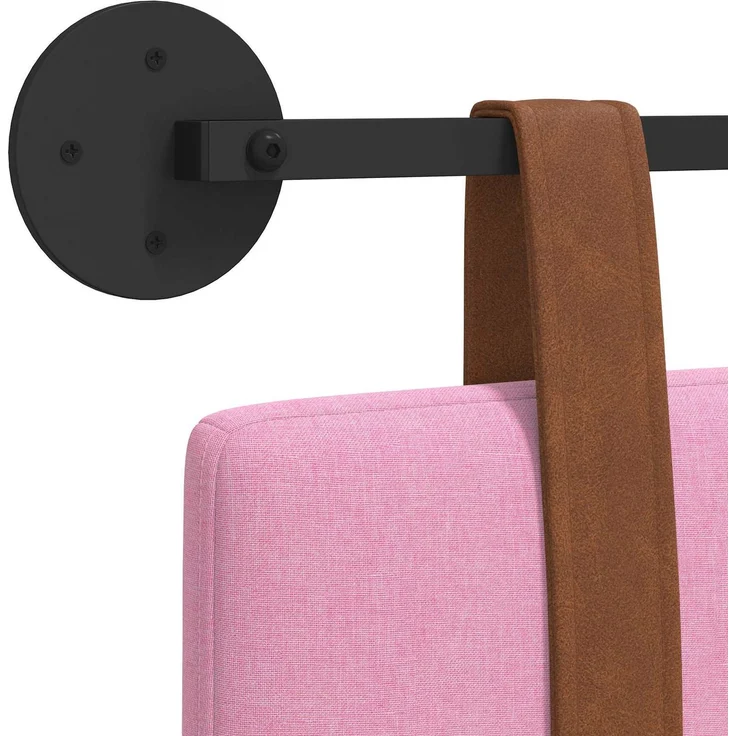 vidaXL Hängendes Kopfteil Rosa Antikes PU 5 x 170 x 55 cm – Bild 8