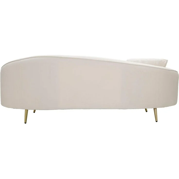 Dmora Sofa 3-Sitzer Pace 185x84 cm Weiß, Kissen Inklusive – Bild 9