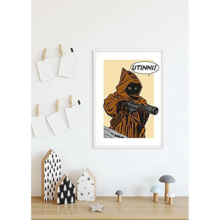Komar Wandbild | Star Wars Classic Comic Quote Java | 40 x 50 cm, Premium-Poster Fotopapier, ohne Rahmen, für Kinder- und Jugendzimmer – Bild 2