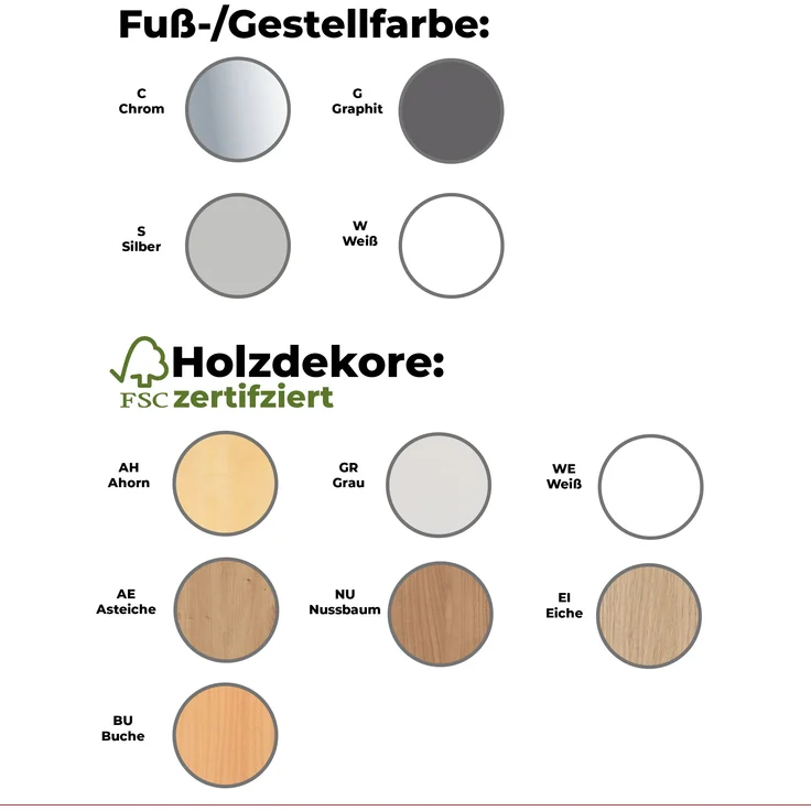 Rheinland Möbel Konferenztisch KONTI 280x130 cm – ovaler Besprechungstisch in Buche mit weißen Rundrohrfüßen & 2 Kabelauslässen, erweiterbarer Meetingtisch für 8–10 Personen, moderner XXL-Tisch fürs Büro – Bild 5
