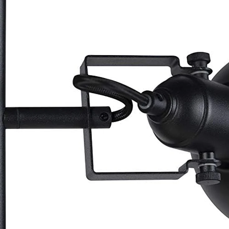 Qazqa Stehlampe Tommy, ohne Leuchtmittel, E14, Schwarz, Industrie, Stahl, 3-flammig – Bild 4