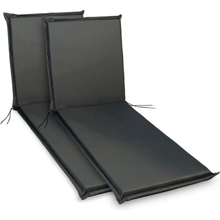 sunnypillow Liegenauflage 190 x 60 cm, 2 Stück Anthrazit – Bild 4
