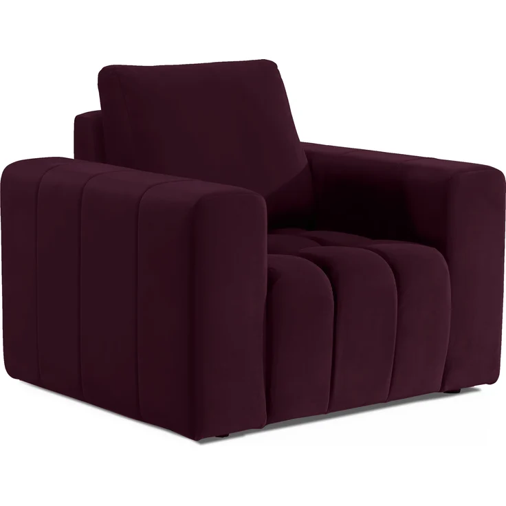 Lazaro 1F, Sessel dunkellila, 108 x 89 x 85 cm