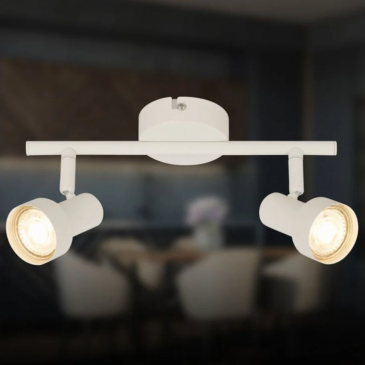 Briloner Leuchten LED Deckenspots TAPP, ohne Leuchtmittel, 27,5x12,5 cm, Wohnzimmer, Schlafzimmer, Flur, Büro – Bild 1