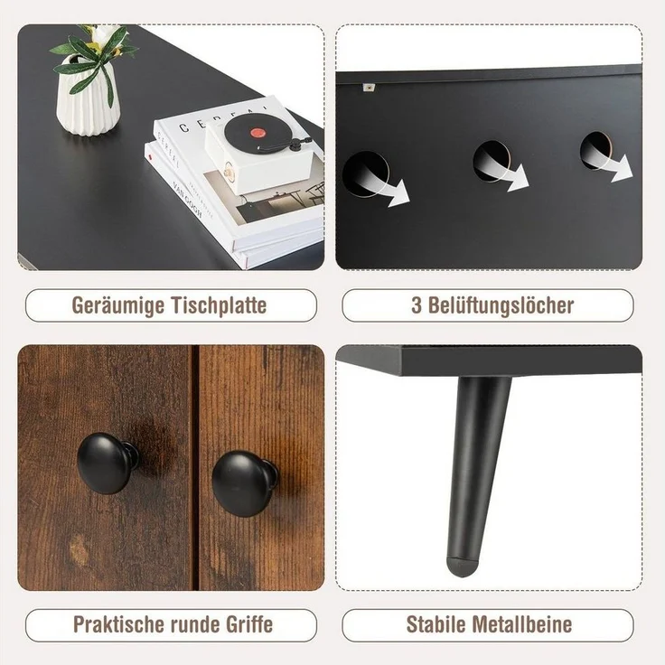 COSTWAY Katzenschrank 2 in 1 – Bild 3