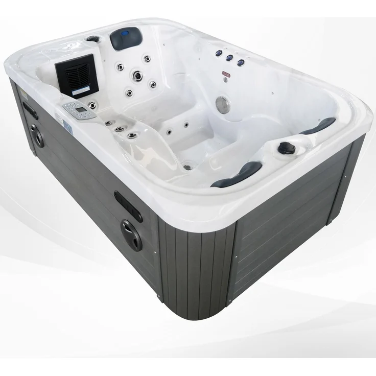 TroniTechnik Whirlpool Outdoor Whirlpool, 3 Personen, 29 Düsen, 2 Sitzplätze,1 Liegeplatz,LED, (1-tlg), Outdoor-Whirlpool mit regulierbaren Düsen, LED, ARISTECH Acryl – Bild 4
