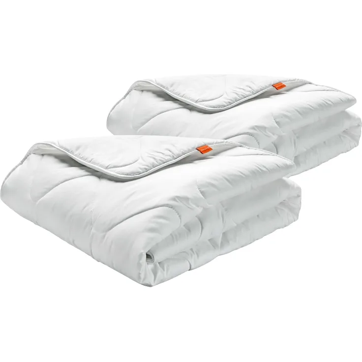 sleepling Winter Bettdecke 155x220 cm 2er Set, Winterdecke Warm, Made in EU, Ökotex 100, Waschbar 60 Grad, Winterbettdecke 155x220, 100% feine Mikrofaser, 2 Stück