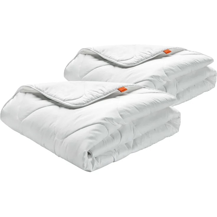 sleepling Winter Bettdecke 155x220 cm 2er Set, Winterdecke Warm, Made in EU, Ökotex 100, Waschbar 60 Grad, Winterbettdecke 155x220, 100% feine Mikrofaser, 2 Stück – Bild 1