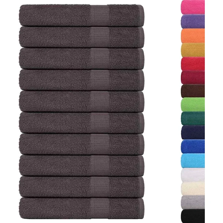 vidaXL Saunatücher FROGN 10 Stk. Anthrazit 80x200 cm 360 g/m² 136695 – Bild 2